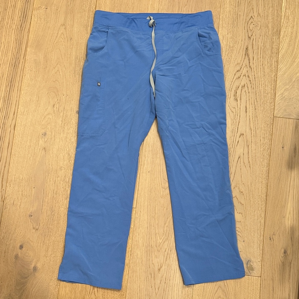 Figs Kade Cargo Scrub Pants – Ceil Blue – Size Large